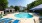 Swimming pool with lounge chairs at Muse ATL boutique apartments in Atlanta	